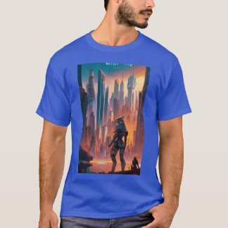 Camiseta Rebelião das Máquinas Um Poster de Filme SciFi