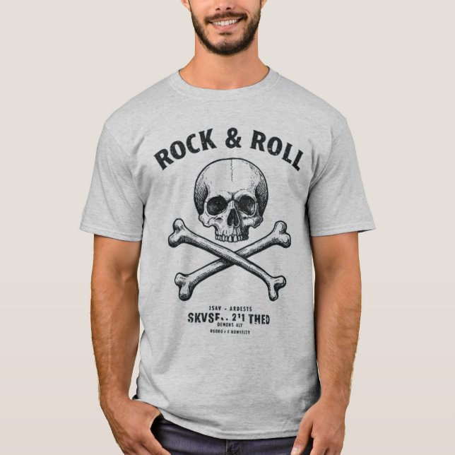 Camiseta Rebelião Rock & Roll (Frente)