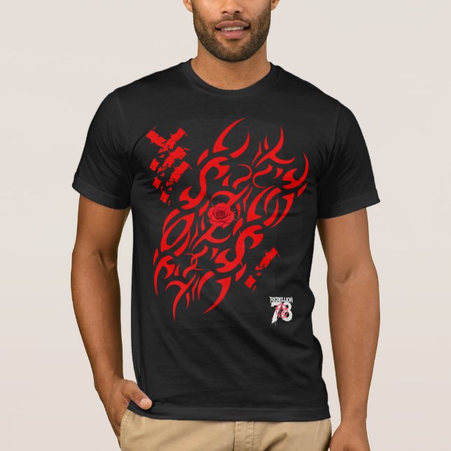 Camiseta Rebellion78 Rosa tribal  (Frente)