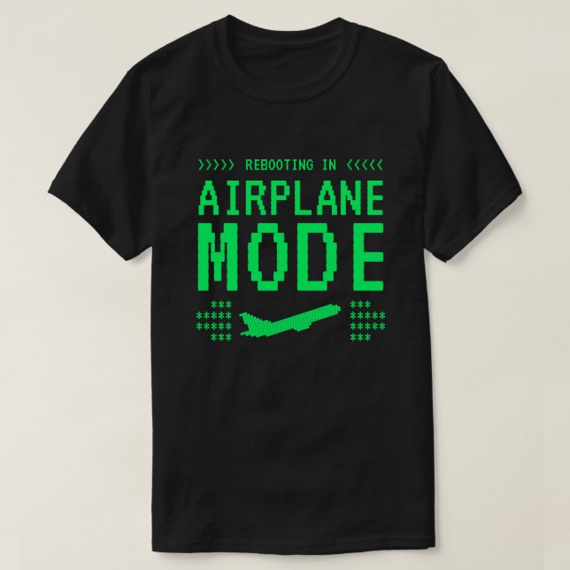Camiseta Reboot Screen Airplane Mode T-Shirt (Frente do Design)