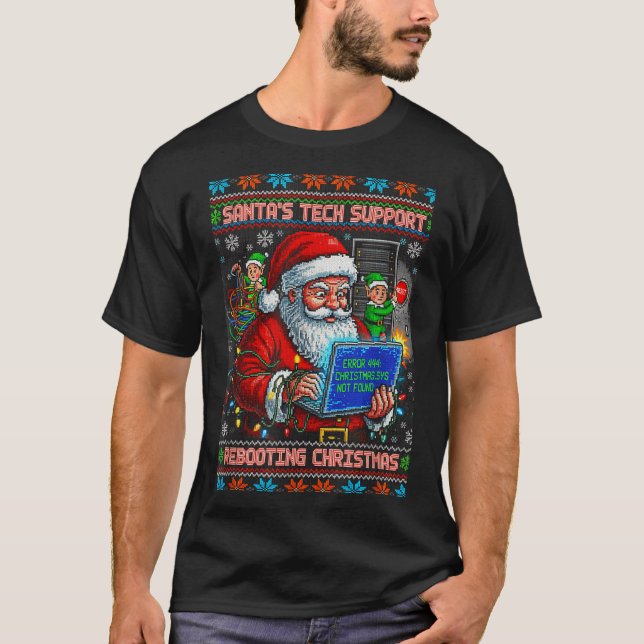 Camiseta Rebooting Ugly Support Tech Santa s (Frente)
