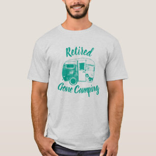 Camiseta Reboque de acampamento retro de acampamento ido