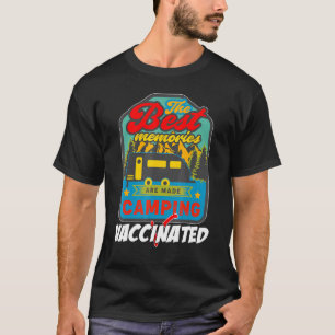 Camiseta Reboque de acampamento Retro-Viagem