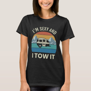 Camiseta Reboque de Camping Vintage Y e Eu Reboco Lágrima