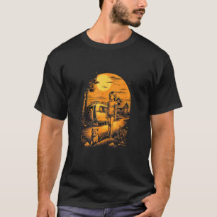 Camiseta Reboque de Lágrima Amante de Gato Parque de Campin