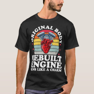 Camiseta Rebuilt Engine Open Heart Surgery Recovery Survivo