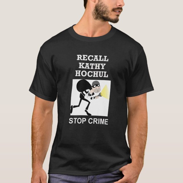Camiseta Recall Kathy Hochul Stop Crime New York Anti Hochu (Frente)