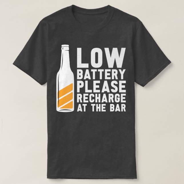 Camiseta Recarga De Álcool Do Bebendo De Beer Drinker No Ba (Frente do Design)