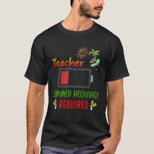 Camiseta Recarga de Sumário de Professores Necessária