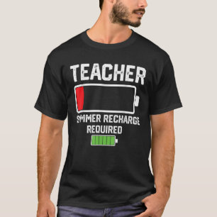 Camiseta Recarga de Verão do Professor Requerida Cheio de b