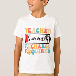 Camiseta Recarga de Verão Necessária para Estudantes do Últ