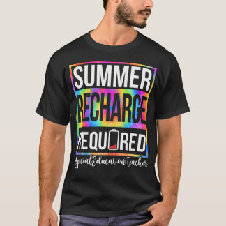Camiseta Recarga de Verão para Professores de Educação Espe