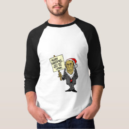 Camiseta Receba de volta agora trabalhar o chefe do Natal