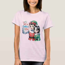 Camiseta 🤖 Receba um Chatbot Elfie Memórias de Natal Engra