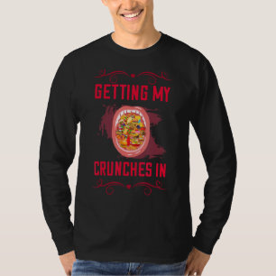 Camiseta Recebendo Meus Bêbados Em Sarcástico Comida