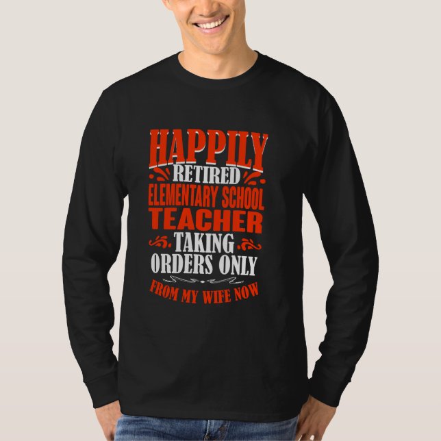 Camiseta Recebendo Ordens Da Minha Esposa, Esquema Elementa (Frente)