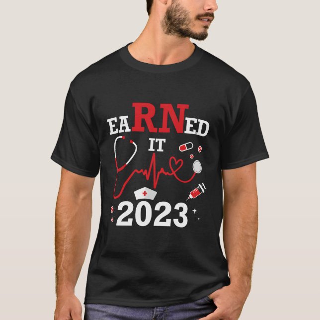 Camiseta Recebeu 2023 Para Graduação De Enfermeiros Ou Clas (Frente)