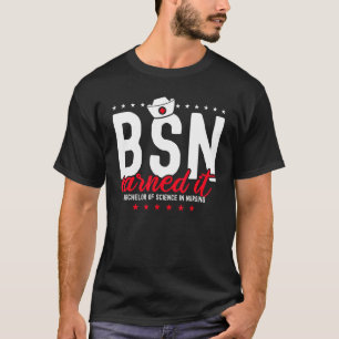 Camiseta Recebeu Solteiros De Ciência Em Enfermagem Bs