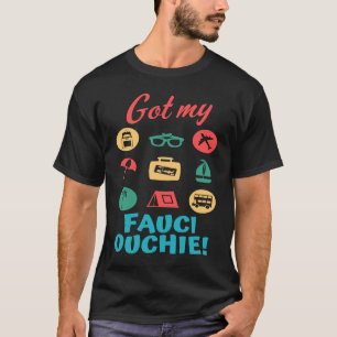 Camiseta Recebi A Minha Fauci Ouchie A Vacinação Pró