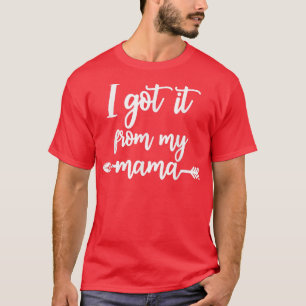 Camiseta Recebi Da Minha Mãe Show Amor Amigos Mãe Mamãe