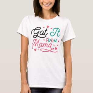 Camiseta recebi de presentes da mamãe engraçados