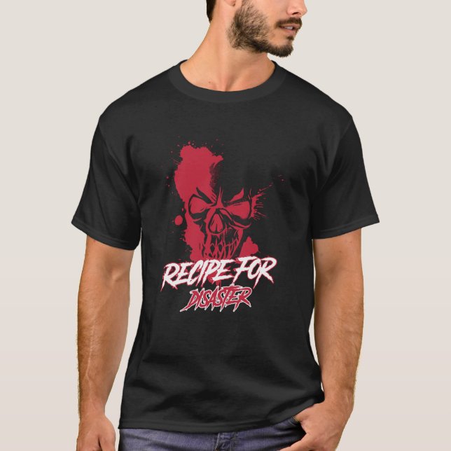 Camiseta Receita Clássica Para Desastre (Frente)