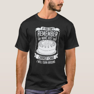 Camiseta Receita de Bolo de Cenoura Cupcakes Torta Sem Glút