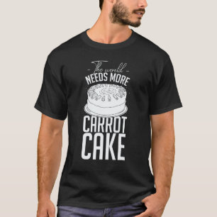 Camiseta Receita de Bolo de Cenoura Cupcakes Torta Sem Glút