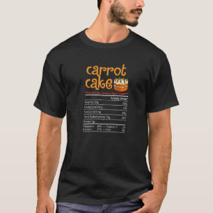 Camiseta Receita de Bolo de Cenoura Cupcakes Torta Sem Glút