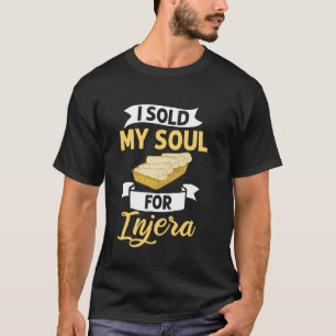 Camiseta Receita de pão de café da Comida Etíope em Pão de