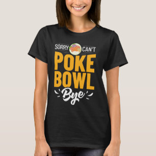 Camiseta Receita de Peixes de Comida Havaiana do Poke Bowl