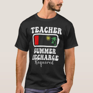 Camiseta Receita de Verão de Professores Necessária no Últi