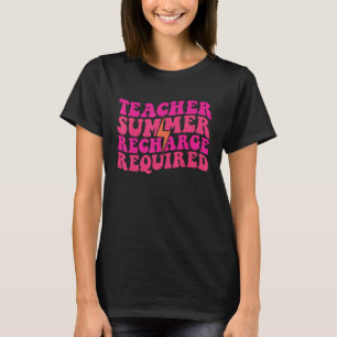 Camiseta Receita de Verão do Professor Requerida Feliz Dia