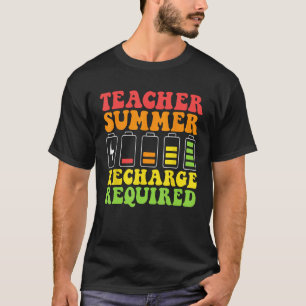 Camiseta Receita de Verão do Professor Requerida Feliz Dia