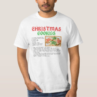 Camiseta Receita dos biscoitos do Natal