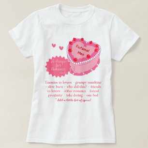 Camiseta Receita Engraçada para Inimigos do Livro Românico 