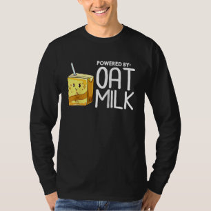 Camiseta Receitas de Leite de Aveia Vegano Bebida Leite à B