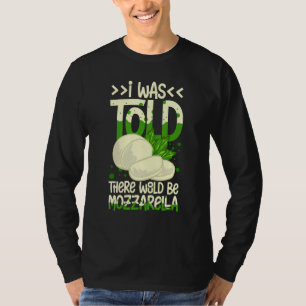 Camiseta Receitas de Queijo Mozzarella Buffalo Italiano Fre