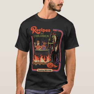 Camiseta Receitas Para Menino Retro Menina