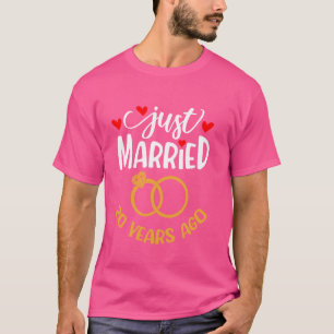 Camiseta Recem casados 20 Anos Atrás 20 Engraçado Anniv