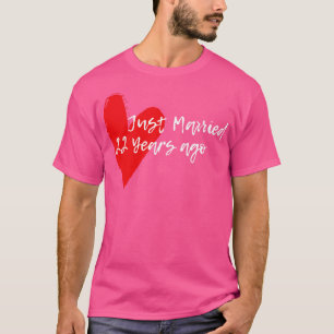 Camiseta Recem casados 22 Anos Atrás Esposa Hus Aniversário
