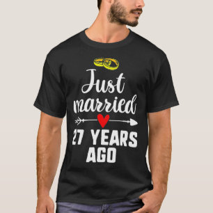 Camiseta Recem casados 27 Anos Atrás, Casais Que Casaram An