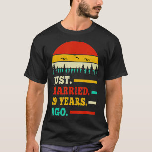 Camiseta Recem casados 29 Anos Atrás 29 Aniversário de Casa