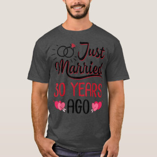 Camiseta Recem casados 30 Anos Atrás Casamento Caseiro Husb