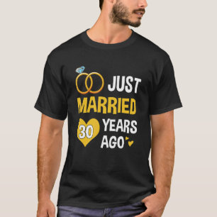 Camiseta Recem casados 30 Anos Desde 1993 Casamento 30