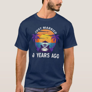 Camiseta recem casados 40 Anos Atrás, Combinação De 40O 