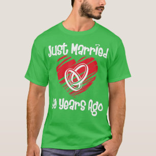 Camiseta Recem casados 60 Anos Atrás 60ª Anniversar Casamen