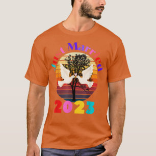 Camiseta Recém-Casados Amantes Casais Mulheres & Homens Noi