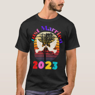 Camiseta Recém-Casados Amantes Casais Mulheres & Homens Noi