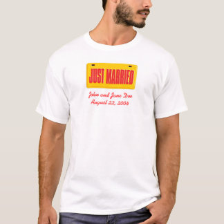 Camiseta Recem casados - Amarelo
